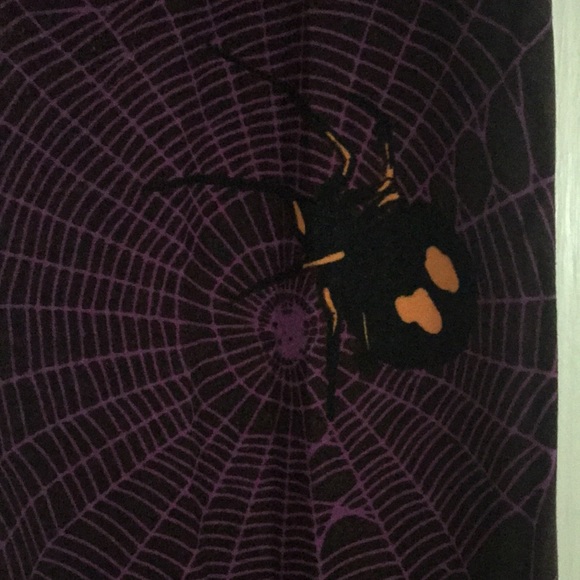 LulaRoe SPIDERS & WEBS Print LEGGINGS *One Size* - Picture 4 of 9